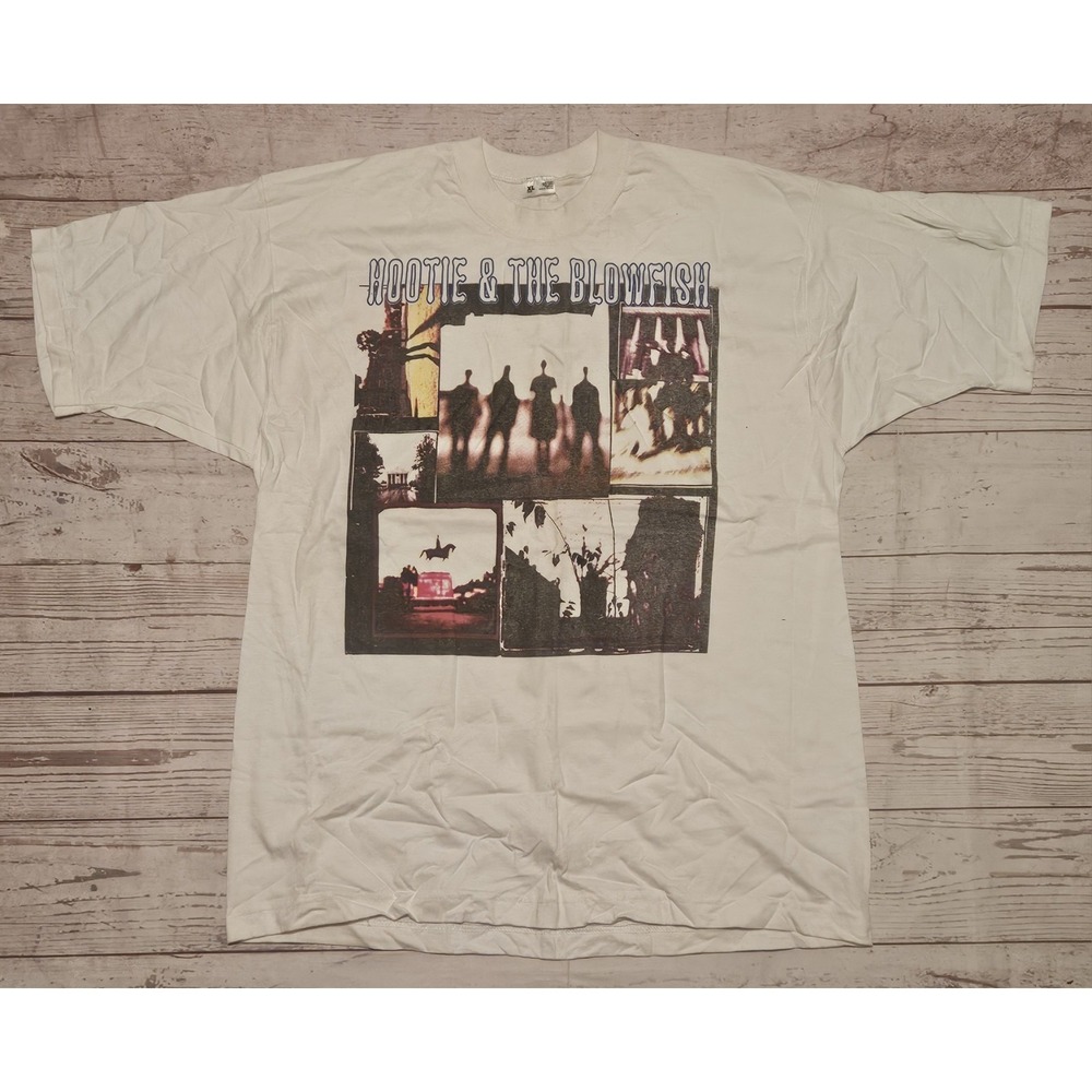 Vintage Hootie And The Blowfish Cracked Rear View 90s Tour T-Shirt Adult Size XL